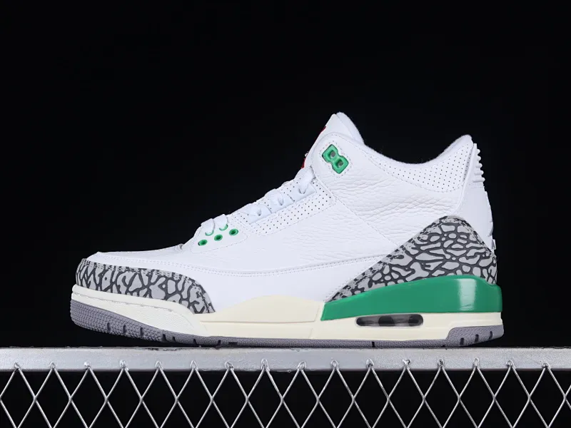 All categories Air Jordan Jordan series basketball shoes Air Jordan 3 Air Jordan 3 Retro "Lucky Green" AJ3 Joe 3 white green cement CK9246-136